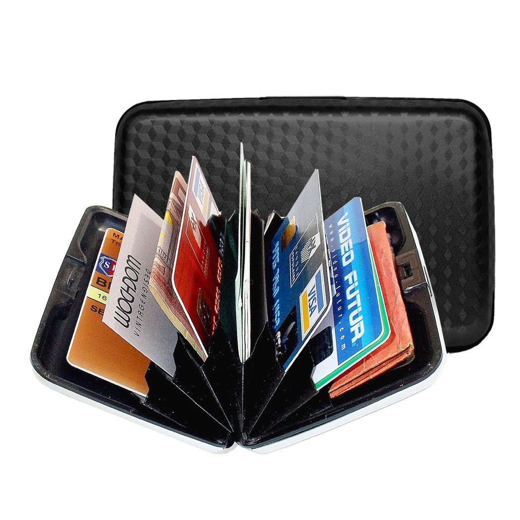 OGON Aluminum Wallet - Black - EBONY